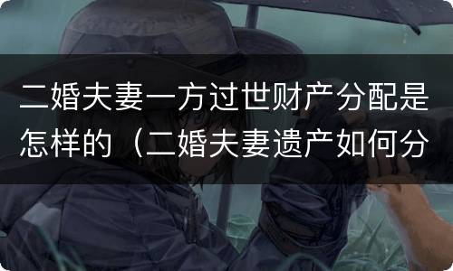 二婚夫妻一方过世财产分配是怎样的（二婚夫妻遗产如何分配）