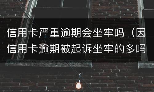 信用卡严重逾期会坐牢吗（因信用卡逾期被起诉坐牢的多吗）