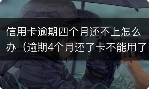 信用卡逾期四个月还不上怎么办（逾期4个月还了卡不能用了）