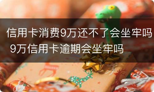 信用卡消费9万还不了会坐牢吗 9万信用卡逾期会坐牢吗