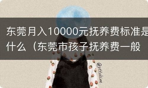 东莞月入10000元抚养费标准是什么（东莞市孩子抚养费一般什么标准）