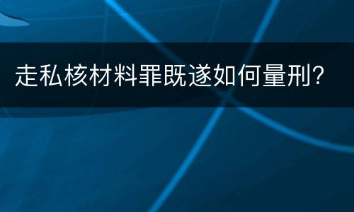 走私核材料罪既遂如何量刑?