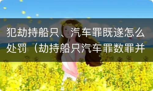 犯劫持船只、汽车罪既遂怎么处罚（劫持船只汽车罪数罪并罚）