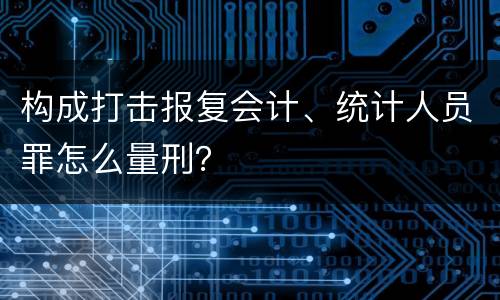 构成打击报复会计、统计人员罪怎么量刑？