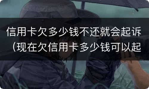 信用卡欠多少钱不还就会起诉（现在欠信用卡多少钱可以起诉）