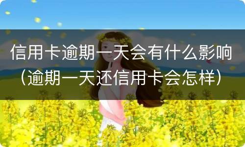 信用卡逾期一天会有什么影响（逾期一天还信用卡会怎样）