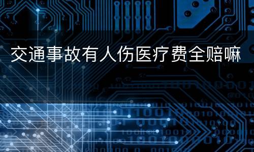 交通事故有人伤医疗费全赔嘛