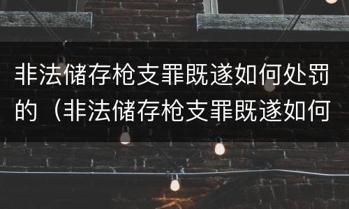 非法储存枪支罪既遂如何处罚的（非法储存枪支罪既遂如何处罚的案例）