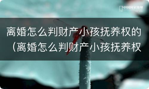 离婚怎么判财产小孩抚养权的（离婚怎么判财产小孩抚养权的纠纷）