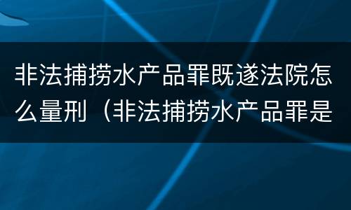 非法捕捞水产品罪既遂法院怎么量刑（非法捕捞水产品罪是行为犯吗）