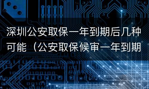 深圳公安取保一年到期后几种可能（公安取保候审一年到期后多久结案）