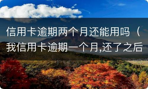 信用卡逾期两个月还能用吗（我信用卡逾期一个月,还了之后还能用吗）