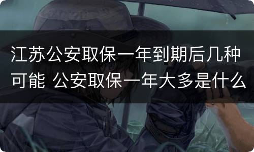 江苏公安取保一年到期后几种可能 公安取保一年大多是什么结果?