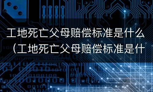 工地死亡父母赔偿标准是什么（工地死亡父母赔偿标准是什么意思）