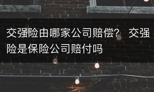 交强险由哪家公司赔偿？ 交强险是保险公司赔付吗