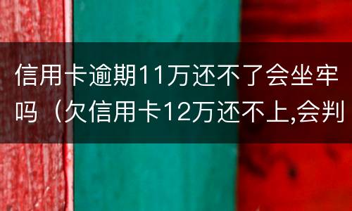 信用卡逾期11万还不了会坐牢吗（欠信用卡12万还不上,会判刑多少年）