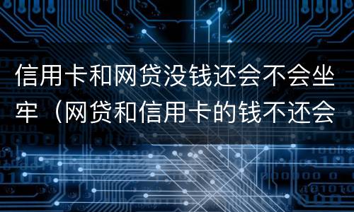 信用卡和网贷没钱还会不会坐牢（网贷和信用卡的钱不还会怎样）