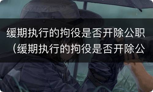 缓期执行的拘役是否开除公职（缓期执行的拘役是否开除公职人员）