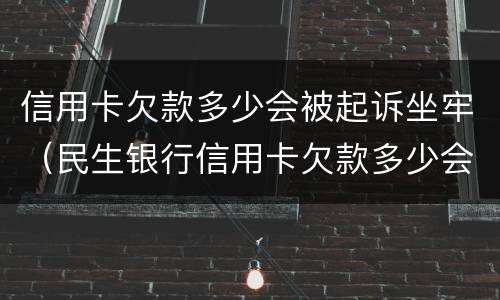 信用卡欠款多少会被起诉坐牢（民生银行信用卡欠款多少会被起诉坐牢）