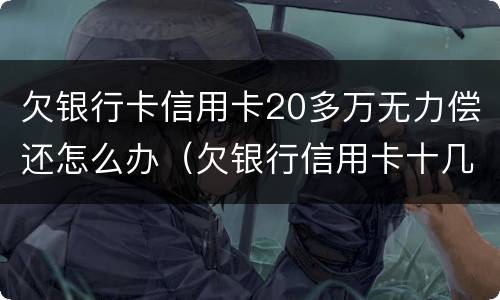 欠银行卡信用卡20多万无力偿还怎么办（欠银行信用卡十几万还不上怎么办?）