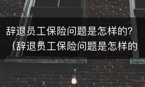 辞退员工保险问题是怎样的？（辞退员工保险问题是怎样的原因）