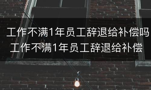 工作不满1年员工辞退给补偿吗 工作不满1年员工辞退给补偿吗
