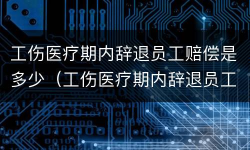 工伤医疗期内辞退员工赔偿是多少（工伤医疗期内辞退员工赔偿是多少天）