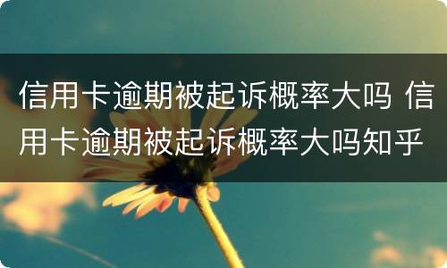 信用卡逾期被起诉概率大吗 信用卡逾期被起诉概率大吗知乎