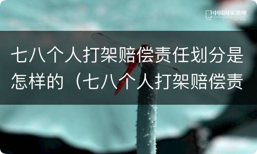 七八个人打架赔偿责任划分是怎样的（七八个人打架赔偿责任划分是怎样的情形）