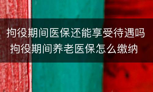 拘役期间医保还能享受待遇吗 拘役期间养老医保怎么缴纳