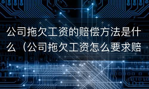 公司拖欠工资的赔偿方法是什么（公司拖欠工资怎么要求赔偿）