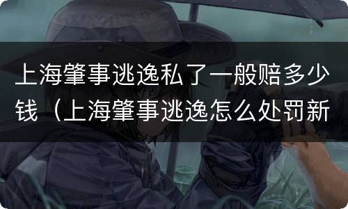 上海肇事逃逸私了一般赔多少钱（上海肇事逃逸怎么处罚新交规）