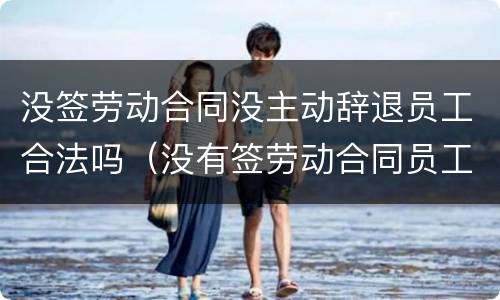 没签劳动合同没主动辞退员工合法吗（没有签劳动合同员工主动辞职有补偿吗）