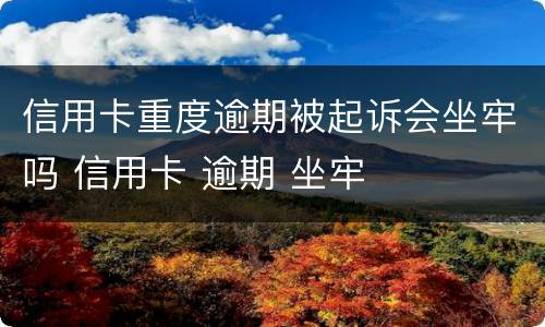 信用卡重度逾期被起诉会坐牢吗 信用卡 逾期 坐牢
