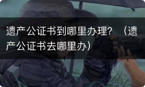 遗产公证书到哪里办理？（遗产公证书去哪里办）