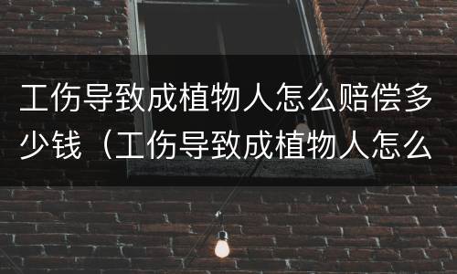 工伤导致成植物人怎么赔偿多少钱（工伤导致成植物人怎么赔偿多少钱合适）