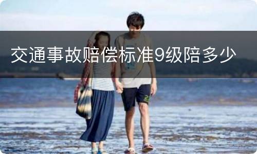 交通事故赔偿标准9级陪多少
