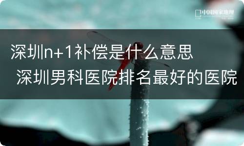 深圳n+1补偿是什么意思 深圳男科医院排名最好的医院