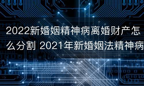 2022新婚姻精神病离婚财产怎么分割 2021年新婚姻法精神病人离婚