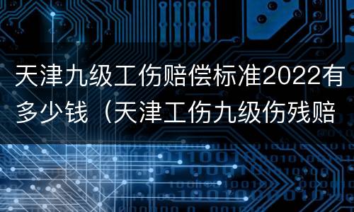 天津九级工伤赔偿标准2022有多少钱（天津工伤九级伤残赔偿标准2021）