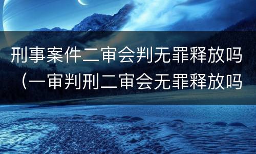 刑事案件二审会判无罪释放吗（一审判刑二审会无罪释放吗）