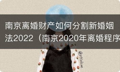 南京离婚财产如何分割新婚姻法2022（南京2020年离婚程序）