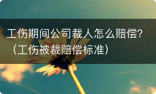 工伤期间公司裁人怎么赔偿？（工伤被裁赔偿标准）