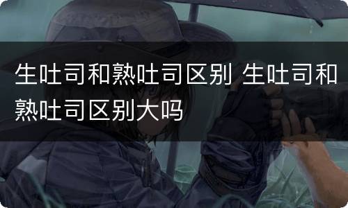 生吐司和熟吐司区别 生吐司和熟吐司区别大吗