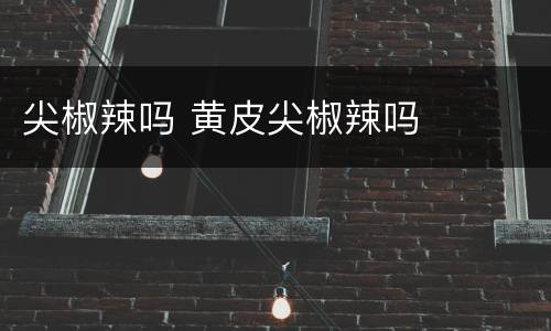 尖椒辣吗 黄皮尖椒辣吗