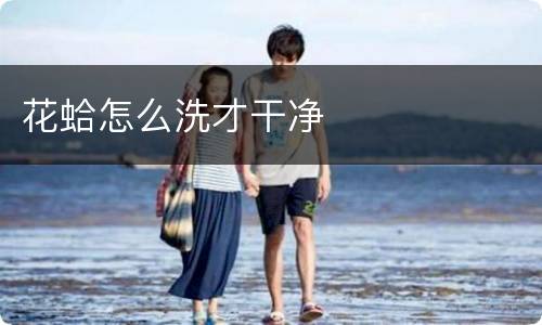 花蛤怎么洗才干净