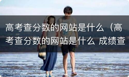 高考查分数的网站是什么（高考查分数的网站是什么 成绩查询）
