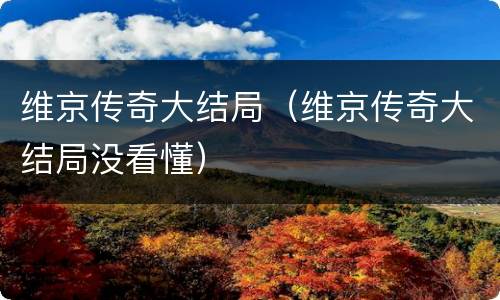 维京传奇大结局（维京传奇大结局没看懂）