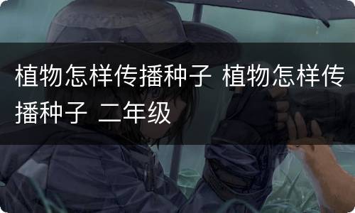 植物怎样传播种子 植物怎样传播种子 二年级