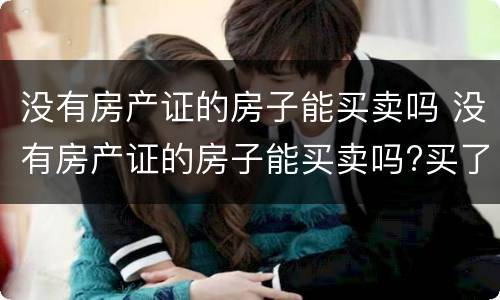 没有房产证的房子能买卖吗 没有房产证的房子能买卖吗?买了能转手吗